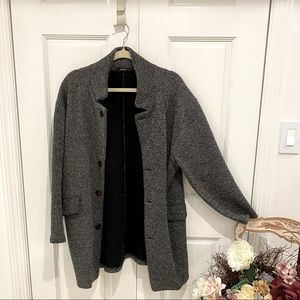 Simple oversize coat for men